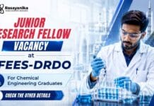 JRF Recruitment at DRDO | Defence Research Career | Walk-in DRDO Jobs invites applications for JRF Recruitment in Defence Research for Chemical Engineering graduates through a walk-in interview.