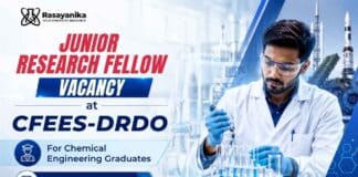 JRF Recruitment at DRDO | Defence Research Career | Walk-in DRDO Jobs invites applications for JRF Recruitment in Defence Research for Chemical Engineering graduates through a walk-in interview.