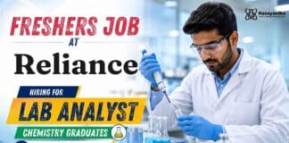 Reliance Careers announces Lab Analyst Jobs for Chemistry graduates seeking an exciting Chemistry Freshers Job in Jamnagar.