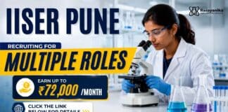 ₹72,000/Month at IISER | Research Jobs for Chemistry Candidates Research Jobs at IISER Pune. JRF and Post-Doctoral Fellow vacancies for Chemistry candidates. Apply before 23 July 2026.