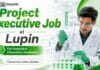 Lupin Hiring for Executive Role | MSc Chemistry Job MSc Chemistry Jobs at Lupin | Executive Job