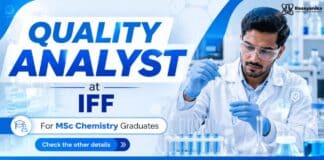 Quality Analyst Job at IFF  | MSc Chemistry Job