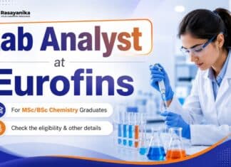 Eurofins Hiring Chemistry Graduates | Mobile Lab Analyst Role Lab Analyst Role at Eurofins | Chemistry Jobs