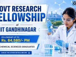 IIT Gandhinagar Recruitment: Chemistry Research Fellowship
