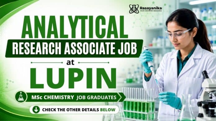 Research Associate Job at Lupin | Analytical Chemistry Job Research Associate Job at Lupin | Analytical Chemistry Job