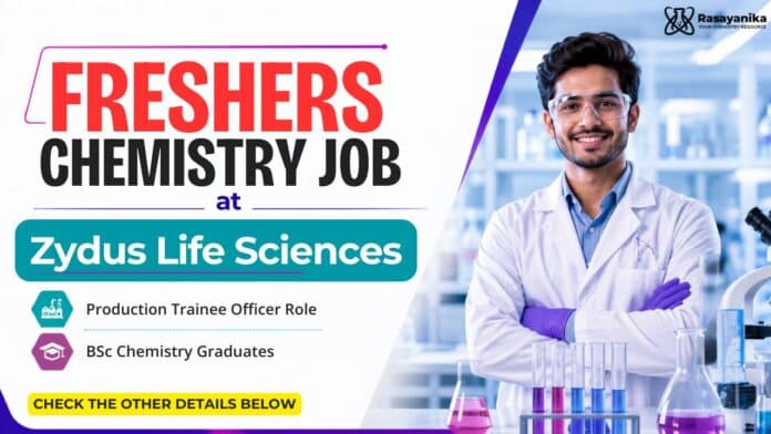 Zydus Lifesciences Walk-in Interview | BSc Chemistry Freshers Job Zydus Lifesciences Walk-in Interview | BSc Chemistry Freshers Job