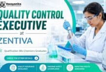 MSc Chemistry Job at Zentiva | QC Executive Vacancy Quality Control Executive Job at Zentiva | Organic Chemistry Job
