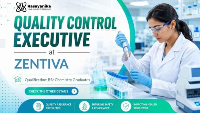 Quality Control Executive Job at Zentiva | Organic Chemistry Job Quality Control Executive Job at Zentiva | Organic Chemistry Job