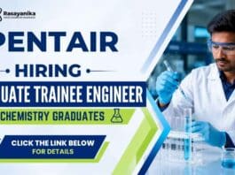 Graduate Trainee Jobs at Pentair Careers. Great opportunity for fresh graduates seeking Chemical Engineering Jobs in Goa.