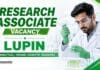 Lupin Hiring Chemistry Graduates | Analytical Research Associate Roles MSc Chemistry Job at Lupin | Research Associate Role
