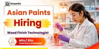 BSc Chemistry Jobs at Asian Paints | Technologist Role