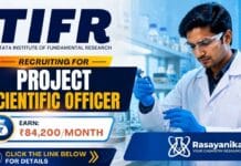 ₹84,200/Month Scientific Officer Vacancy at TIFR | Apply Online TIFR Scientific Officer Recruitment 2026 | Govt Research Jobs for Chemistry & Life Sciences | Apply Online