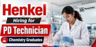 Chemistry Jobs at Henkel for PD Technician role in Pune for Polymer Science and Organic Chemistry candidates