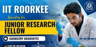 JRF Vacancy at IIT Roorkee for candidates seeking a Chemistry Research Career in membrane technology and water treatment