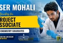 Project Associate Jobs at IISER Mohali | Walk-in Opportunity Project Associate Vacancy at IISER Pune for Chemistry Research and Life Sciences candidates