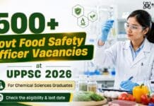 500+ Govt Food Safety Officer Vacancies at UPPSC 2026 for Chemical Sciences Graduates! Govt Food Safety Officer Vacancies at UPPSC 2026