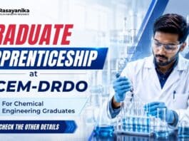 Govt Apprenticeship ACEM-DRDO | Chemical Sciences Graduates