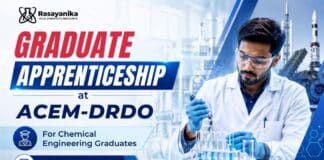 Govt Apprenticeship ACEM-DRDO | Chemical Sciences Graduates