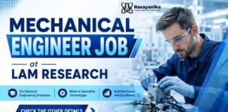 Lam Research Hiring Chemical Engineering Graduates | Mechanical Engineer Role Chemical Engineering Job at Lam Research | Mechanical Engineer