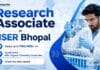 Govt Chemistry Research Job at IISER | Salary up to ₹80,400/- PM Research Associate Recruitment | IISER Bhopal Vacancy