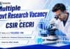 CSIR CECRI Govt Research Jobs for Chemistry Graduates | Salary up to up to ₹ 42,000/- PM Govt Research Jobs at CSIR CECRI | Chemistry Jobs