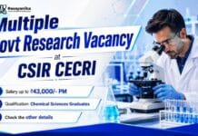 CSIR CECRI Govt Research Jobs for Chemistry Graduates | Salary up to up to ₹ 42,000/- PM Govt Research Jobs at CSIR CECRI | Chemistry Jobs