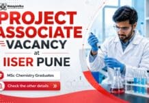IISER Recruiting Chemistry Graduates | Apply for Project Associate Jobs Project Associate Job at IISER Pune | MSc Chemistry Job
