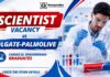 Exciting Scientist Vacancy at Colgate Palmolive | Chemical Engineers Apply for R&D Jobs Associate Scientist Job at Colgate | Chemical Engineering Job