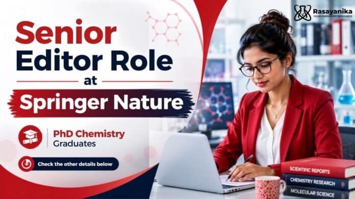 Springer Nature Senior Editor Job | Chemistry Job Springer Nature Senior Editor Job | Chemistry Job