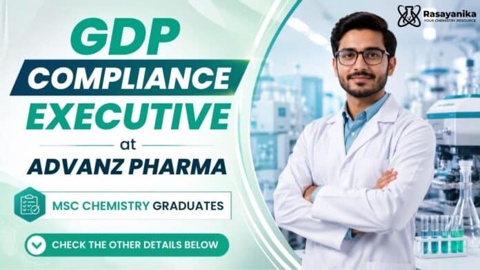MSc Chemistry Job at Advanz Pharma | GDP Compliance Executive Job MSc Chemistry Job at Advanz Pharma | GDP Compliance Executive Job