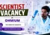 Scientist Job Vacancy at Ohmium | PhD Chemistry Job