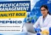 PepsiCo Hiring Chemical Sciences Graduates | Apply Now BSc Chemistry Job at PepsiCo | Specification Management Analyst