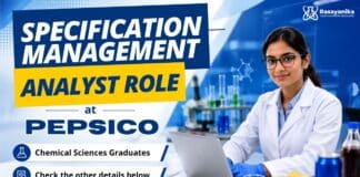 BSc Chemistry Job at PepsiCo | Specification Management Analyst 
