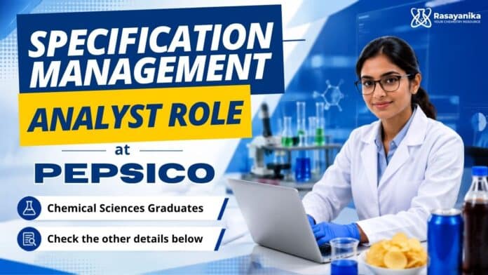 BSc Chemistry Job at PepsiCo | Specification Management Analyst BSc Chemistry Job at PepsiCo | Specification Management Analyst