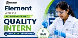 Element Solutions is hiring a Quality Intern through its Chemistry Internship program for students pursuing careers in quality and specialty chemicals.