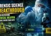 Chemical Weapons Detection Advances Through New Forensic Science Method Forensic Science researcher analyzing soil samples using advanced laboratory instruments to detect Soman nerve agent markers for chemical weapons investigations.