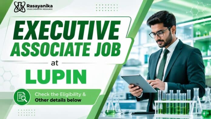 BSc Chemistry Job at Lupin | Executive Job BSc Chemistry Job at Lupin | Executive Job