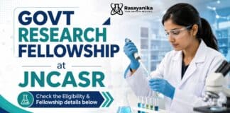JNCASR Research Fellowship | Chemistry Graduates Apply Now Govt Research Fellowship at JNCASR | Research in Chemistry