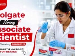 Scientist Jobs at Colgate Careers in Mumbai for M.Sc. Chemistry professionals in formulation development and research
