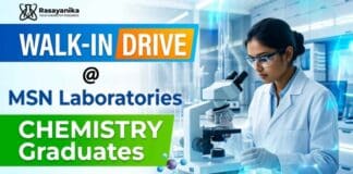 MSN Labs announces a Walk-In drive for Chemistry Jobs across R&D, Analytical R&D, and Regulatory Affairs in Hyderabad.