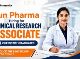 Sun Pharma Careers is hiring for Clinical Research Associate Jobs. Apply now for exciting Chemistry Jobs in Mumbai.