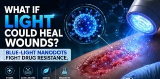 Forget Antibiotics? Blue-Light Nanodots Show Powerful Results Against Superbugs Nanodots activated by blue light offer a promising new strategy to combat drug-resistant infections while accelerating wound healing.