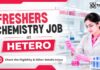 Freshers Chemistry Job at Hetero | Quality Control Jobs in Hyderabad