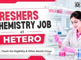 Freshers Chemistry Job at Hetero | Quality Control Jobs in Hyderabad