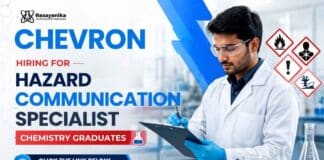 Chemistry Jobs at Chevron Careers. Join as a Hazard Communication Specialist in Bengaluru and build your career in chemical safety.