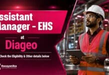 Diageo Hiring Chemical Sciences Graduates | Assistant Manager – EHS Chemical Sciences Jobs at Diageo | Assistant Manager - EHS
