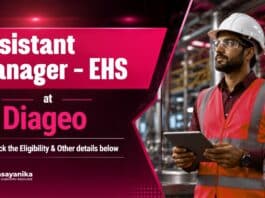 Chemical Sciences Jobs at Diageo | Assistant Manager - EHS 