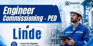 Chemical Engineering Job at Linde | Engineer Commissioning - PED 