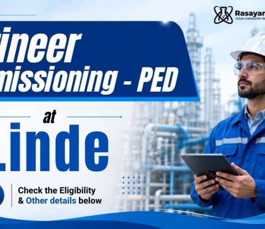 Chemical Engineering Job at Linde | Engineer Commissioning - PED 