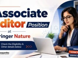 PhD Chemistry Job at Springer Nature | Associate Editor Position